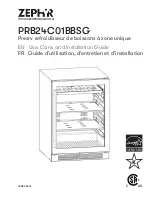 Preview for 31 page of Zephyr Presrv PRB24C01BBSG Use, Care And Installation Manual