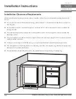 Preview for 16 page of Zephyr Presrv PRB24C01CBSG Use, Care And Installation Manual