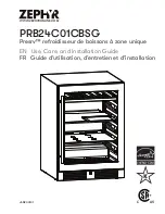 Preview for 35 page of Zephyr Presrv PRB24C01CBSG Use, Care And Installation Manual