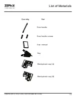 Preview for 13 page of Zephyr Presrv PRB24C01CG Use, Care And Installation Manual