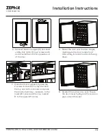 Preview for 19 page of Zephyr Presrv PRB24C01CG Use, Care And Installation Manual