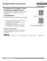 Preview for 68 page of Zephyr Presrv PRB24C01CG Use, Care And Installation Manual