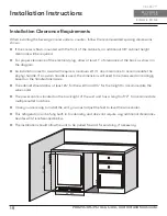 Preview for 18 page of Zephyr Presrv PRB24C01CPG Use, Care And Installation Manual