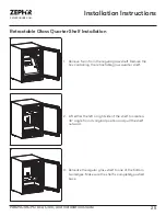 Preview for 25 page of Zephyr Presrv PRB24C01CPG Use, Care And Installation Manual