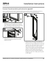 Preview for 59 page of Zephyr Presrv PRB24C01CPG Use, Care And Installation Manual