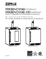 Предварительный просмотр 49 страницы Zephyr Presrv PRKB24C01AG Use, Care And Installation Manual