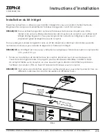 Предварительный просмотр 73 страницы Zephyr Presrv PRKB24C01AG Use, Care And Installation Manual