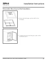 Preview for 21 page of Zephyr Presrv PRPB24C01AG Use, Care And Installation Manual