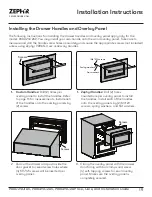 Preview for 19 page of Zephyr Presrv PRRD24C1AS Use, Care And Installation Manual