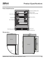 Предварительный просмотр 15 страницы Zephyr Presrv PRW24C02CG Use, Care And Installation Manual