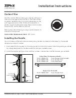 Предварительный просмотр 17 страницы Zephyr Presrv PRW24C02CG Use, Care And Installation Manual