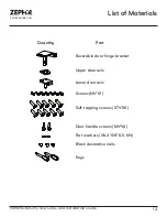Предварительный просмотр 13 страницы Zephyr Presrv PRW24C02CPG Use, Care And Installation Manual