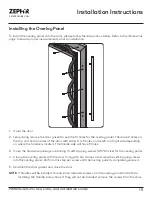 Предварительный просмотр 19 страницы Zephyr Presrv PRW24C02CPG Use, Care And Installation Manual