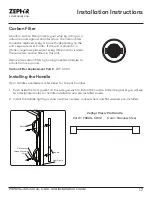 Предварительный просмотр 17 страницы Zephyr Presrv PRW24C32CG Use, Care And Installation Manual