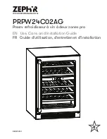 Preview for 29 page of Zephyr PRPW24C02AG Use, Care And Installation Manual