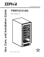 Zephyr PRW15C01AG Use, Care And Installation Manual preview