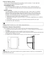 Предварительный просмотр 9 страницы Zephyr PRW15C01AG Use, Care And Installation Manual