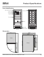 Предварительный просмотр 15 страницы Zephyr PRW15C01BG Use, Care And Installation Manual