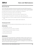 Preview for 23 page of Zephyr PRW24C01BG Use, Care And Installation Manual
