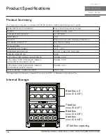 Предварительный просмотр 14 страницы Zephyr PRW24C02AG-ADA Use, Care And Installation Manual