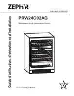 Preview for 20 page of Zephyr PRW24C02AG Use, Care And Installation Manual