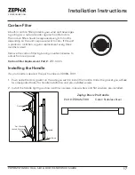 Preview for 17 page of Zephyr PRWB24F02AG Use, Care And Installation Manual