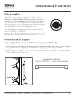 Preview for 47 page of Zephyr PRWB24F02AG Use, Care And Installation Manual