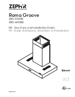 Zephyr Roma Groove ZRG-E30BS Use, Care And Installation Manual предпросмотр