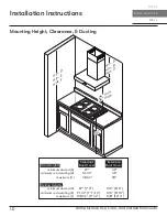 Preview for 10 page of Zephyr Roma Groove ZRG-E30BS Use, Care And Installation Manual