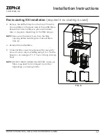 Preview for 17 page of Zephyr Roma Groove ZRG-E30BS Use, Care And Installation Manual