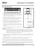 Preview for 49 page of Zephyr Roma Groove ZRG-E30BS Use, Care And Installation Manual