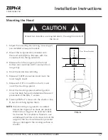 Предварительный просмотр 17 страницы Zephyr Roma Groove Use, Care And Installation Manual