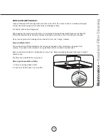 Preview for 15 page of Zephyr Roma Island ZRM-E36BS Use, Care And Installation Manual