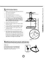 Предварительный просмотр 11 страницы Zephyr Savona Wall ZSA-E30BS Use, Care And Installation Manual