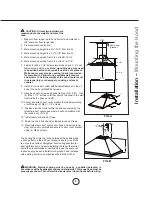 Предварительный просмотр 11 страницы Zephyr Siena ZSI-E36AS Use, Care And Installation Manual