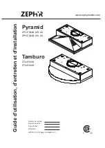 Preview for 24 page of Zephyr Tamburo ZTAE30AS290 Use, Care And Installation Manual