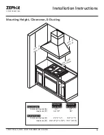 Предварительный просмотр 9 страницы Zephyr Titan AK7636BS Use, Care And Installation Manual