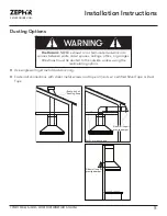 Предварительный просмотр 11 страницы Zephyr Titan AK7636BS Use, Care And Installation Manual