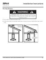 Предварительный просмотр 11 страницы Zephyr Titan AK7754BS Use, Care And Installation Manual