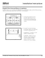 Предварительный просмотр 15 страницы Zephyr Tornado II Use, Care And Installation Manual