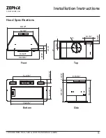 Предварительный просмотр 11 страницы Zephyr Tornado Mini AK8400BS-ES Use, Care And Installation Manual