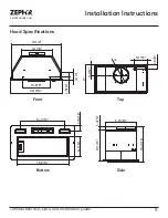 Предварительный просмотр 11 страницы Zephyr Tornado Mini AK8400BS Use, Care And Installation Manual