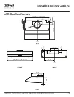 Предварительный просмотр 13 страницы Zephyr Typhoon AK2136CS Use, Care And Installation Manual