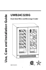 Zephyr UWB24C32BG Use, Care And Installation Manual предпросмотр