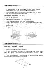 Предварительный просмотр 14 страницы Zephyr UWB24C32BG Use, Care And Installation Manual