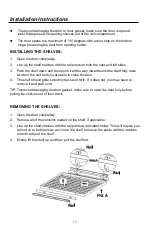 Предварительный просмотр 15 страницы Zephyr UWN24C01BG Use, Care And Installation Manual