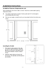 Предварительный просмотр 13 страницы Zephyr UWN24C02BG Use, Care And Installation Manual