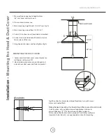 Preview for 10 page of Zephyr Venezia ZVE-E30S Use, Care And Installation Manual