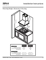 Предварительный просмотр 9 страницы Zephyr Venezia Use, Care And Installation Manual