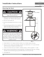 Предварительный просмотр 14 страницы Zephyr Venezia Use, Care And Installation Manual